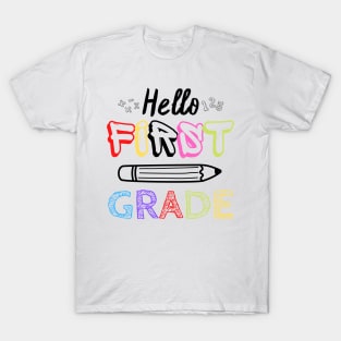 Hello First Grade Back To School T-Shirt